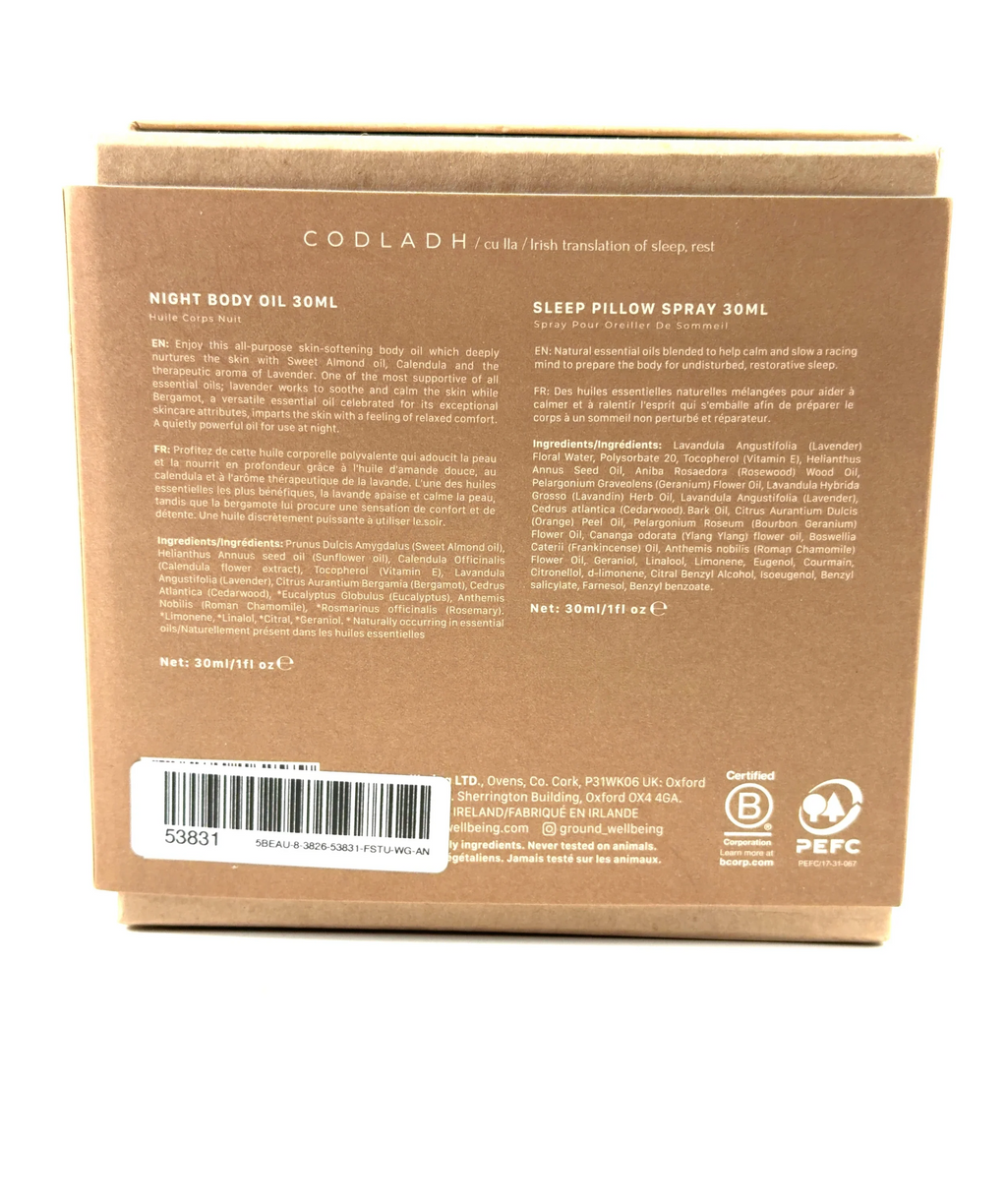 Ground brown Codladh - The Sleep Ritual, size 30ml — fabric detail