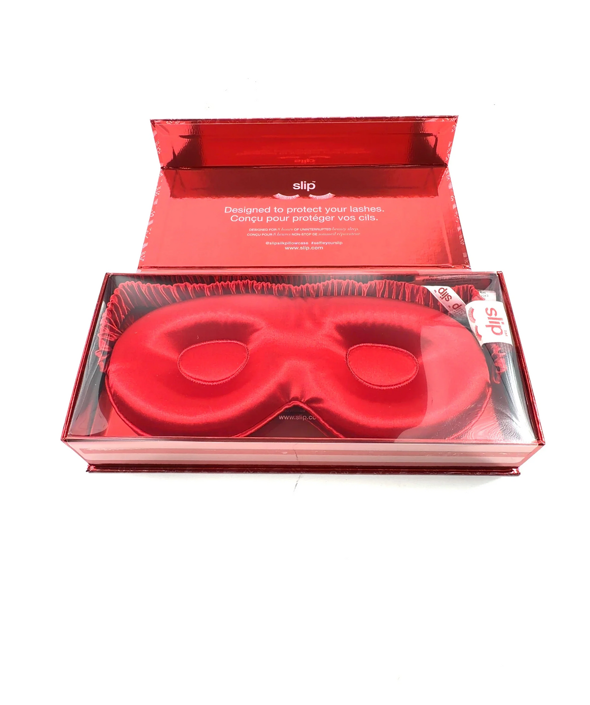 Slip scarlett Silk Contour Sleep Mask — care label