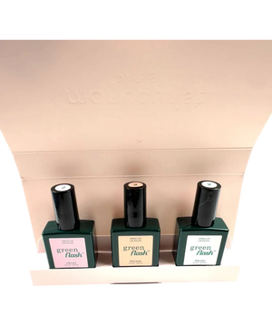 Manucurist Customisable Trio Green Flash Milky Pink Milky Peach Milky White Set 45ml