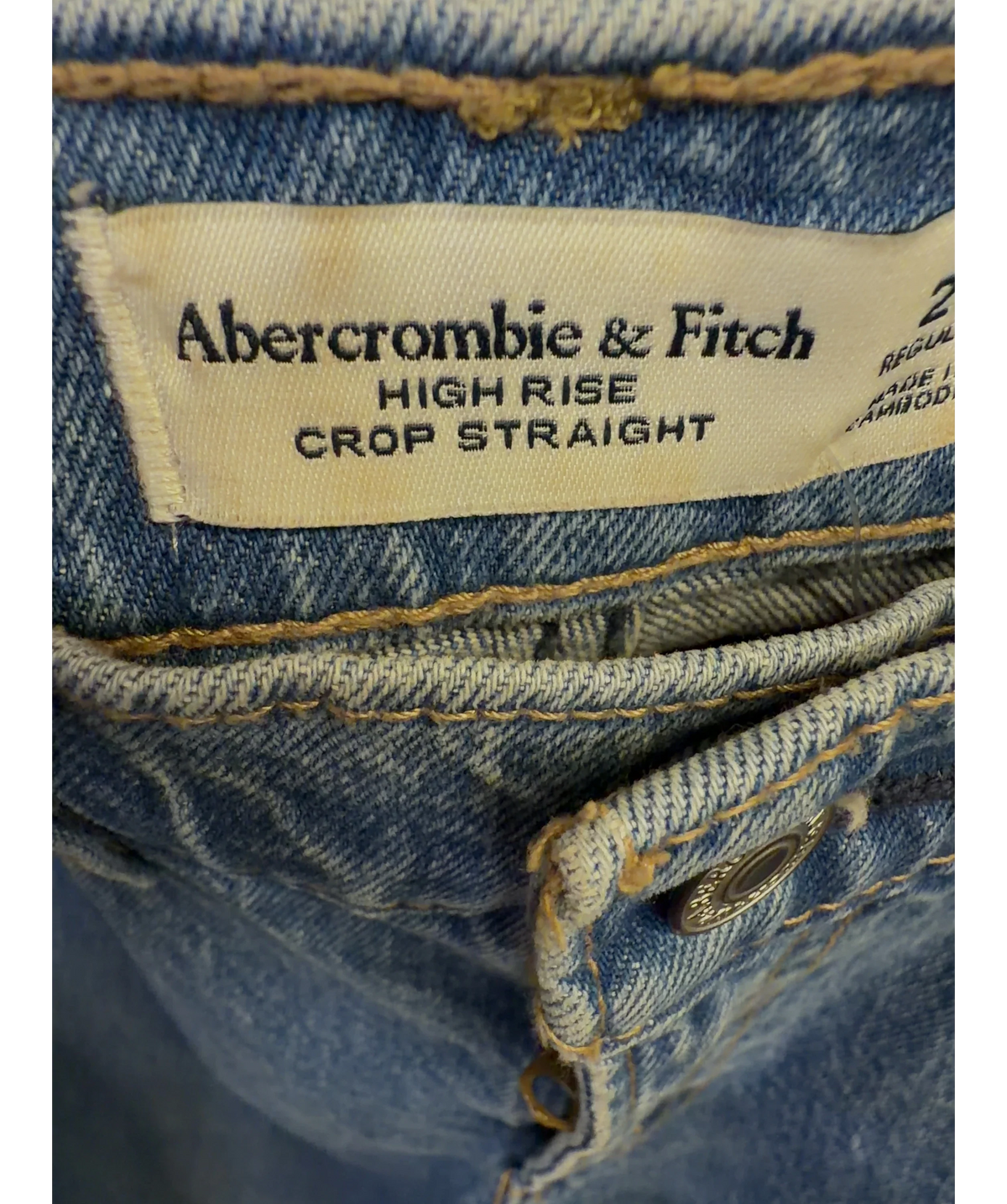 ABERCROMBIE & FITCH Blue Colour, size W26 — detail