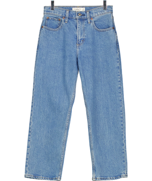 Abercrombie & Fitch Blue High Rise Crop Straight Leg Jeans W26