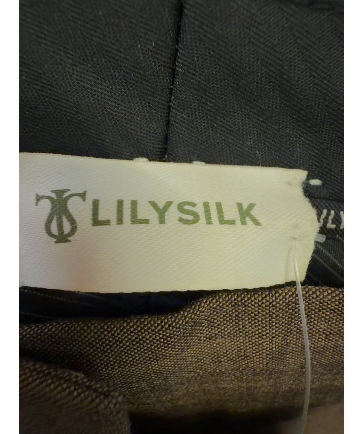 LILYSILK Brown Colour, size UK 6 — detail