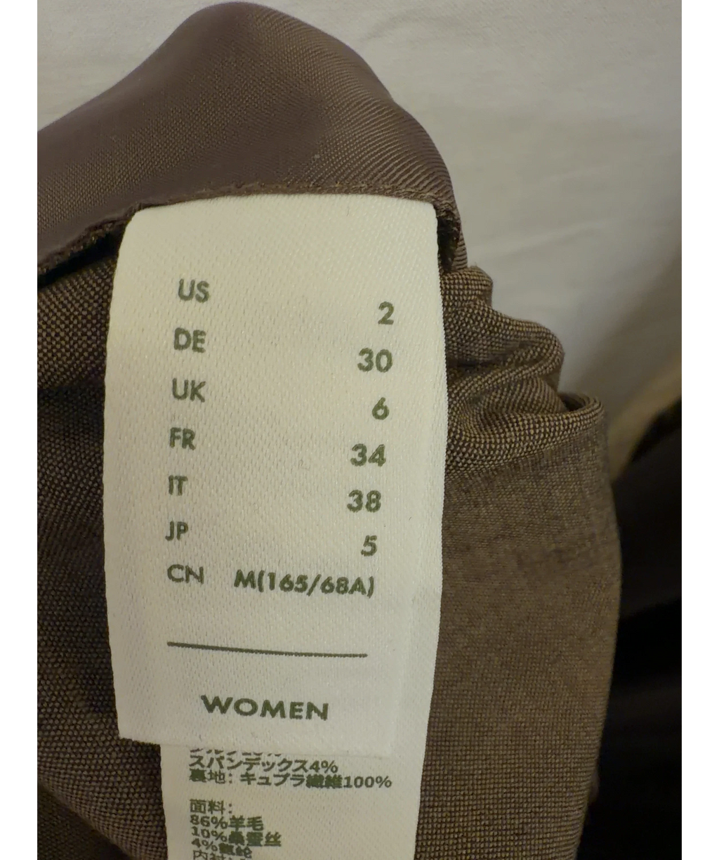 LILYSILK Brown Colour, size UK 6 — care label