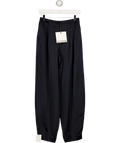 Aligne navy Millicent Satin Trouser, size UK 6 — front
