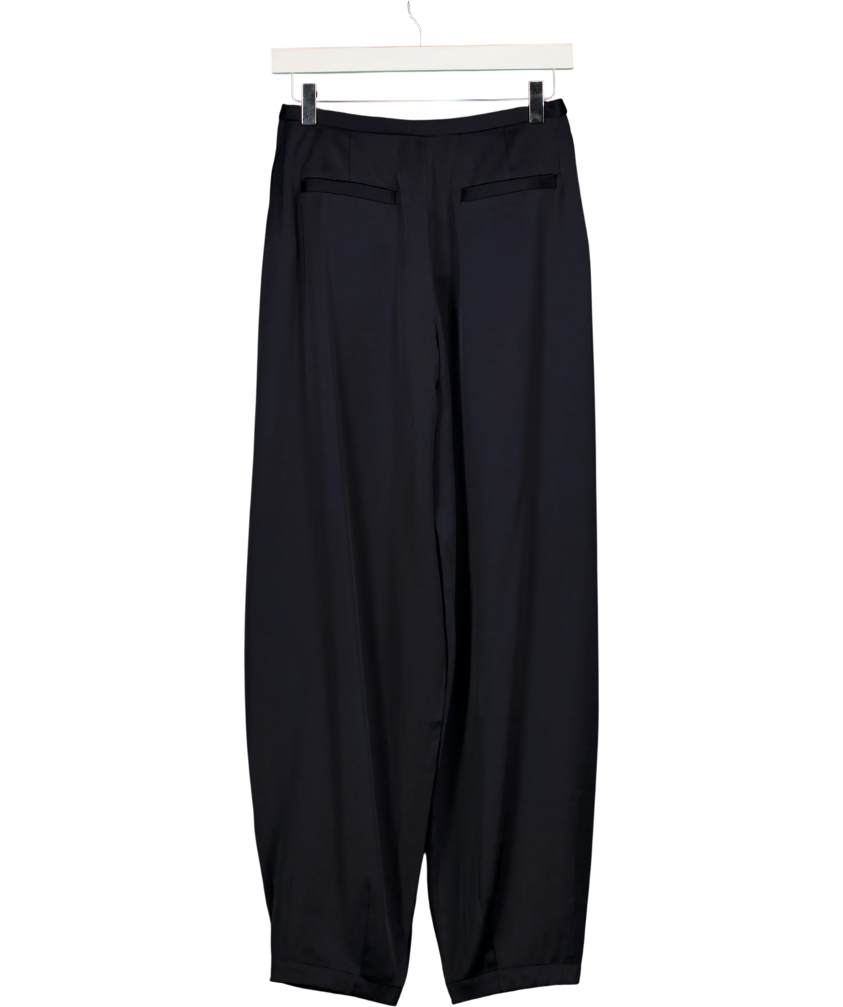 Aligne navy Millicent Satin Trouser, size UK 6 — back