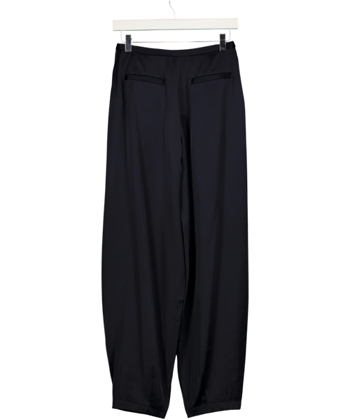 Aligne navy Millicent Satin Trouser, size UK 6 — back