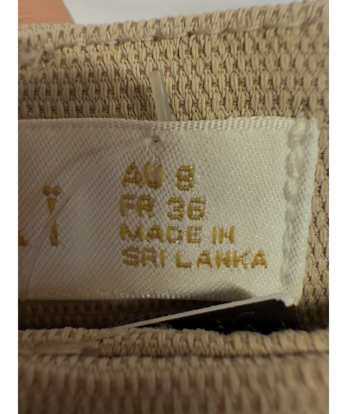 Kookai Beige Colour, size UK 8 — care label