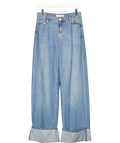 Nobody's Child Blue Blue High Rise Islington Turn Up Jeans, size UK 8 — front