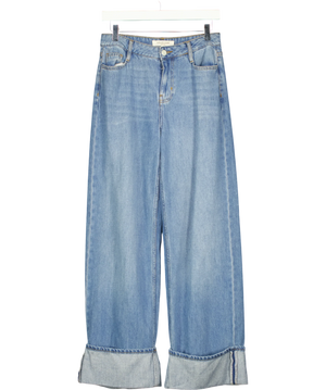 Nobody's Child Blue High Rise Islington Turn Up Jeans UK 8