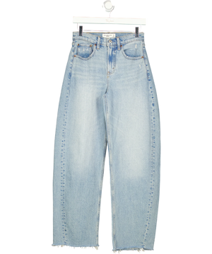 Abercrombie & Fitch High Rise Barrel Jean Blue W25