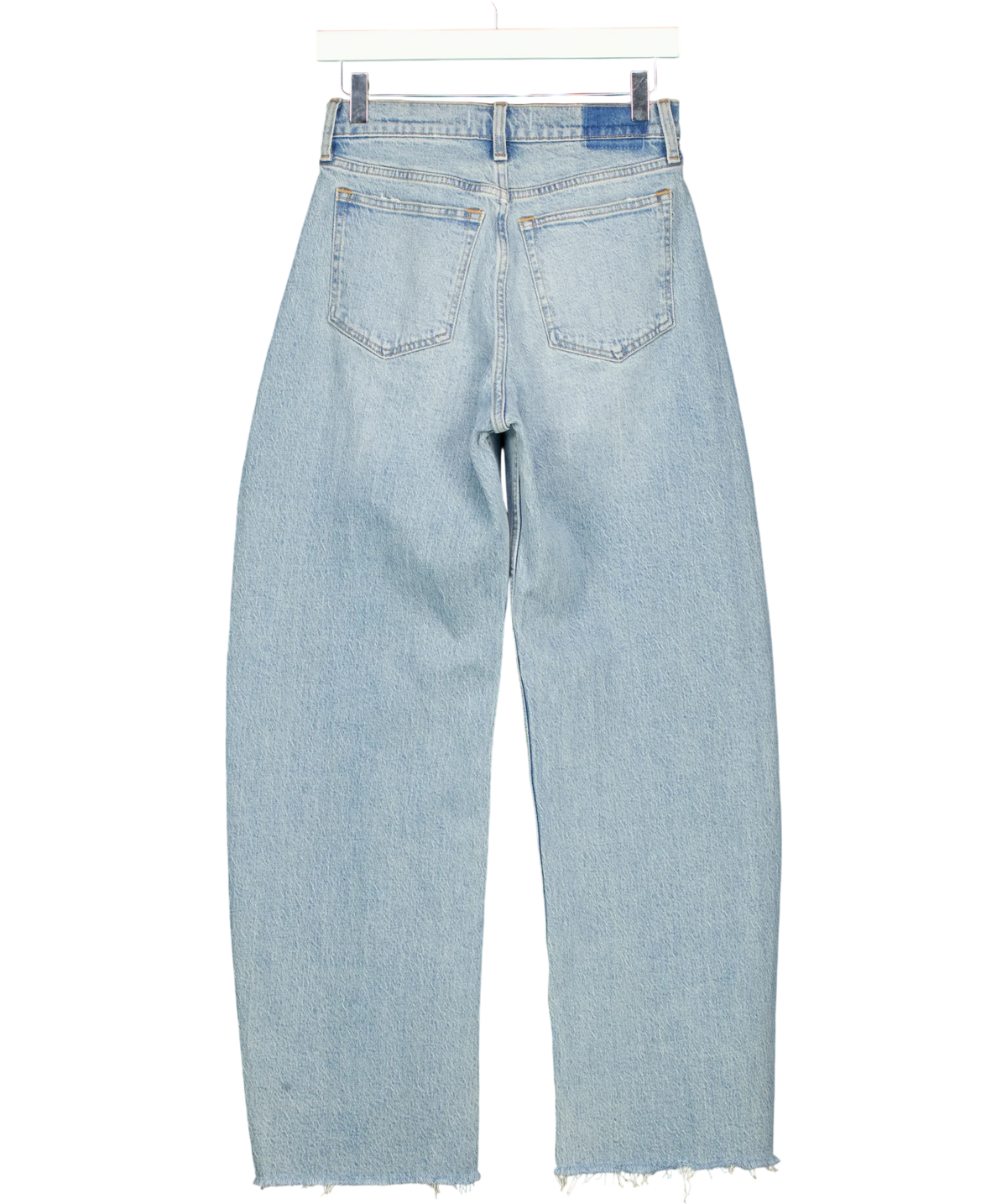 ABERCROMBIE & FITCH Blue High Rise Barrel Jean, size W25 — back