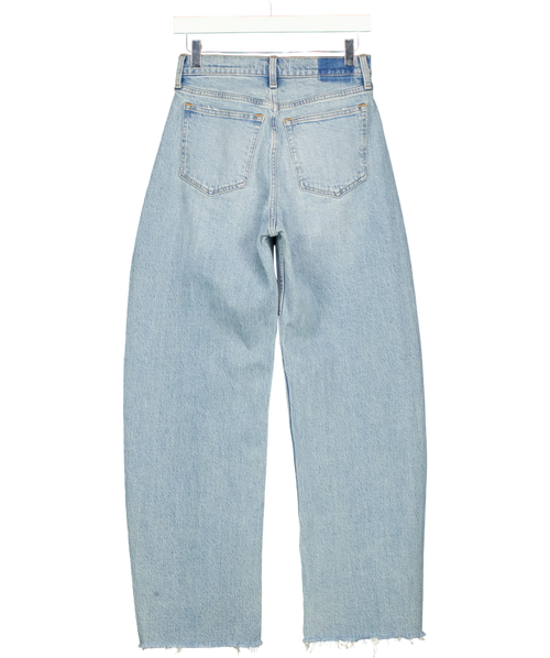 ABERCROMBIE & FITCH Blue High Rise Barrel Jean, size W25 — back
