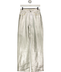 ABERCROMBIE & FITCH silver Curve Love The '90s Relaxed Jean High Rise, size W25 — front