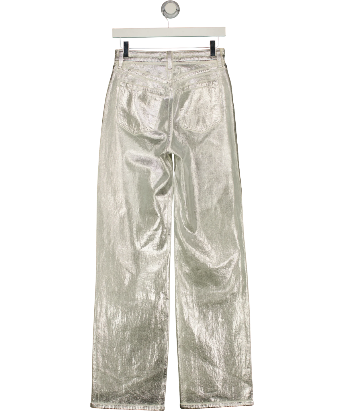 ABERCROMBIE & FITCH silver Curve Love The '90s Relaxed Jean High Rise, size W25 — back