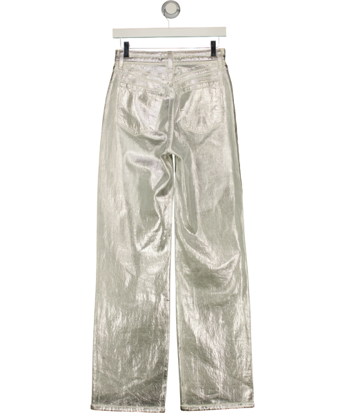 ABERCROMBIE & FITCH silver Curve Love The '90s Relaxed Jean High Rise, size W25 — back