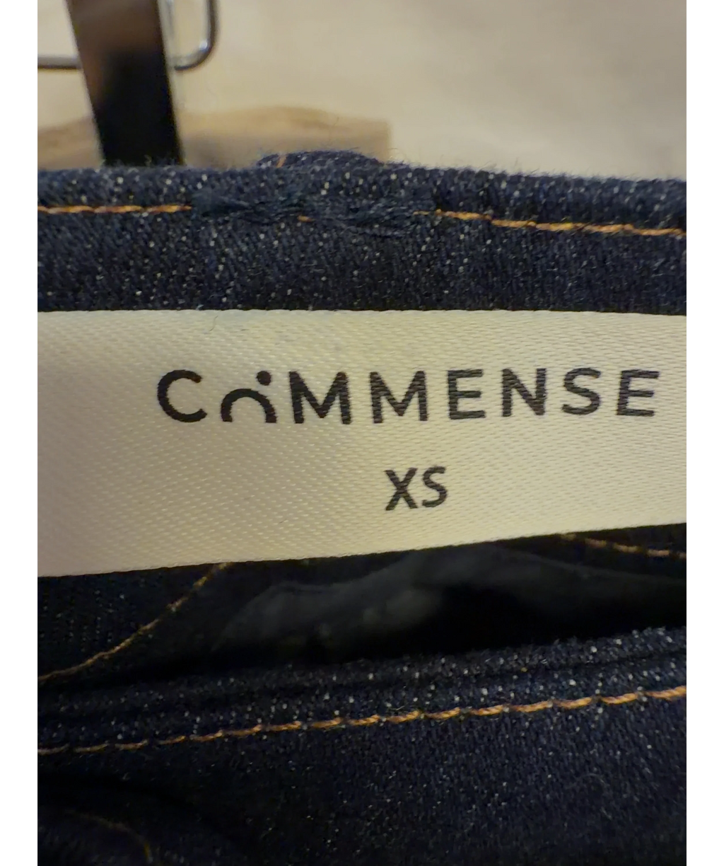 Commense dark blue Wide Leg Denim Jeans, size UK XS — detail