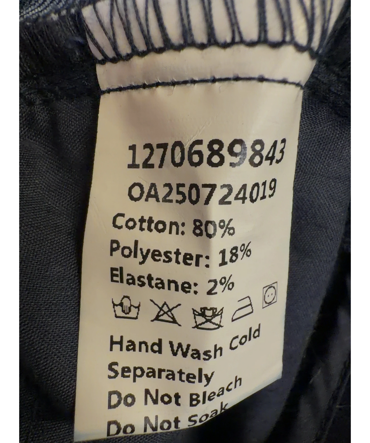 Commense dark blue Wide Leg Denim Jeans, size UK XS — label