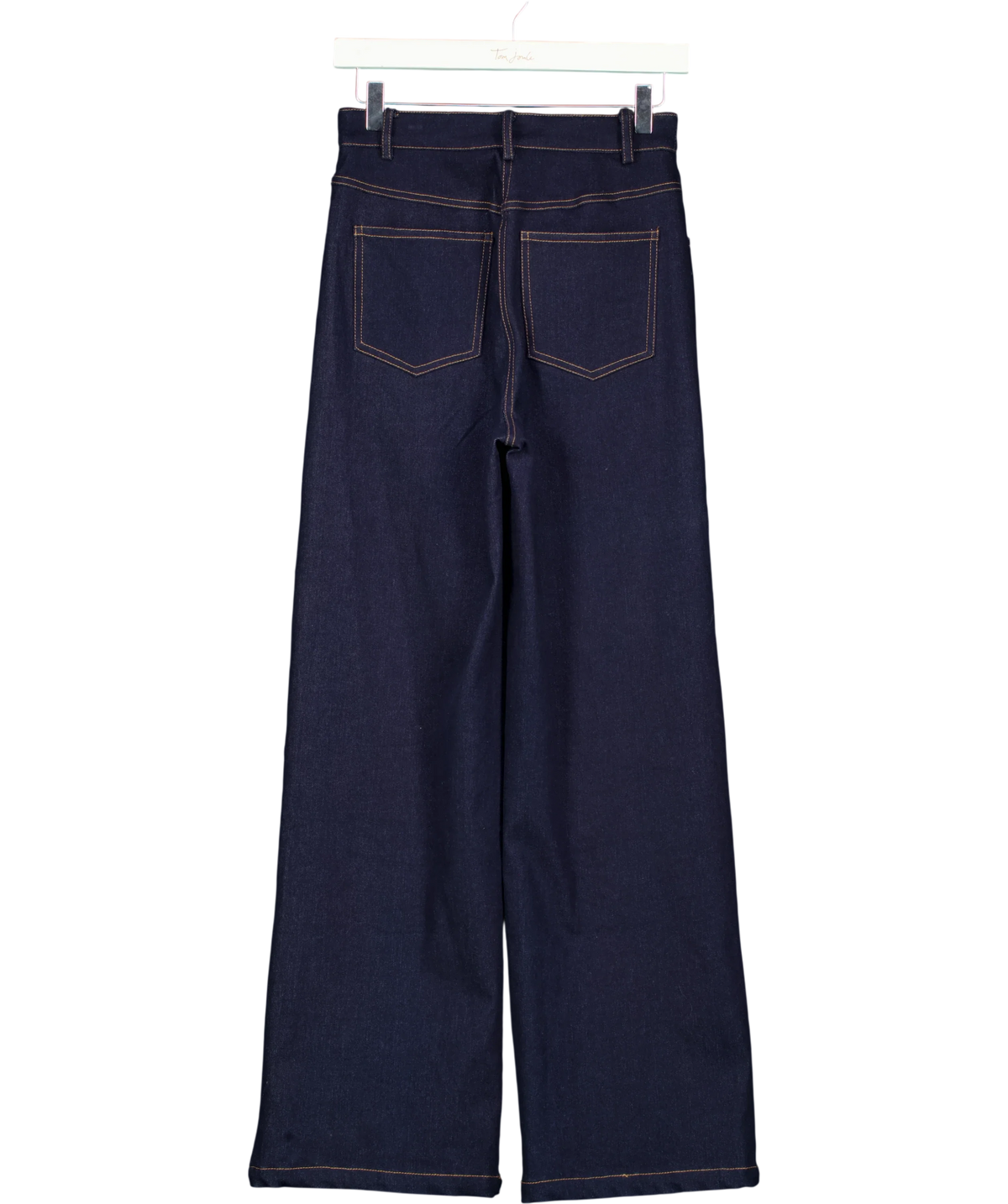 Commense dark blue Wide Leg Denim Jeans, size UK XS — back