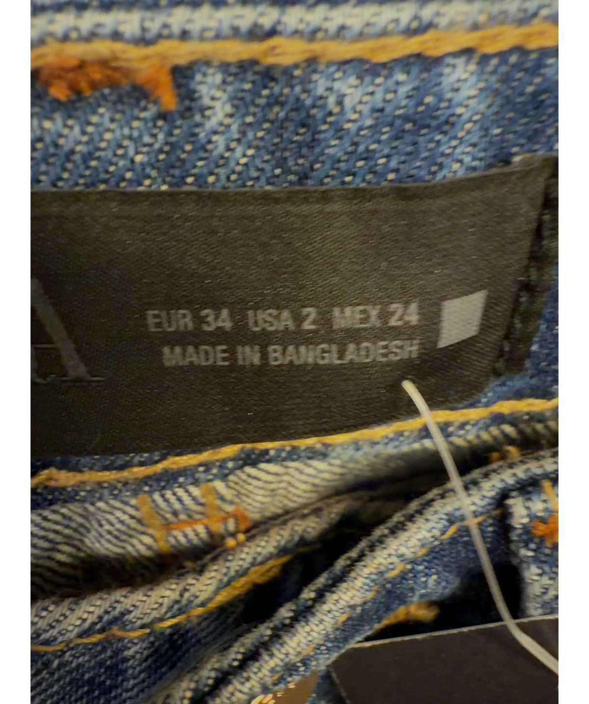 ZARA Blue Colour, size UK 6 — care label