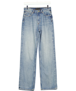 Zara Blue High Waist Wide Leg Jeans UK 6