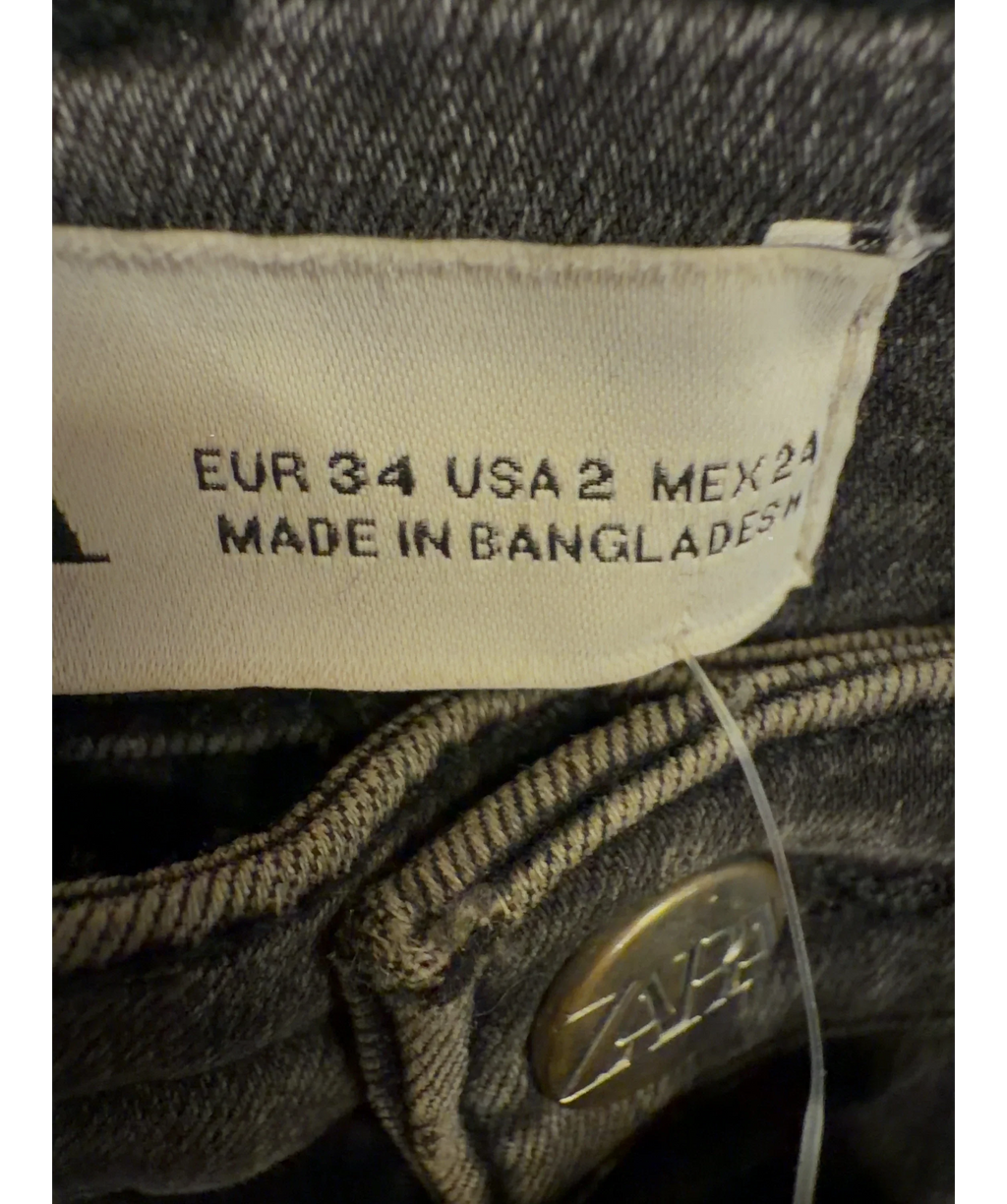 ZARA Grey Colour, size UK 6 — care label