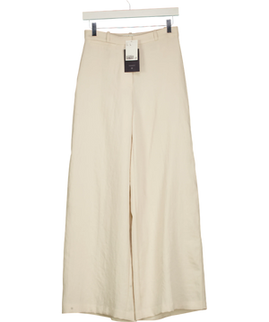 H&M High-Waisted Wide-Leg Trouser Cream UK 6
