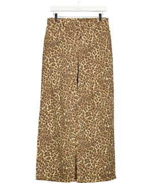 American Eagle Beige Leopard Jeans UK 6