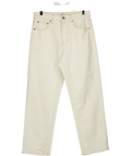 TOPSHOP off-white Orson Mid-Rise Comfort Straight Jean, size W26 — front