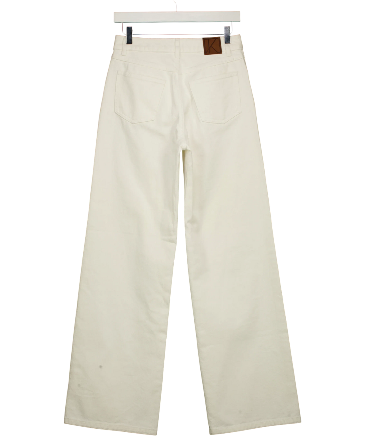 Kookai White Kai Straight Leg Jean, size UK 8 — back