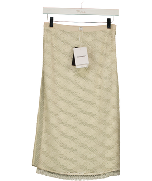 Topshop Cream And Beige Lace Skirt UK 6