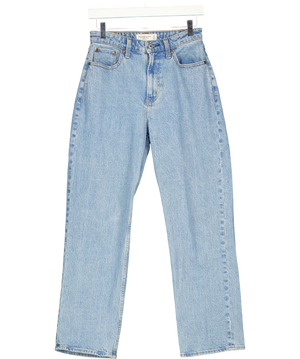 Abercrombie & Fitch The Vintage Straight High Rise Blue W25