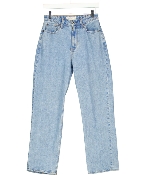 ABERCROMBIE & FITCH light blue The Vintage Straight High Rise, size W25 — front