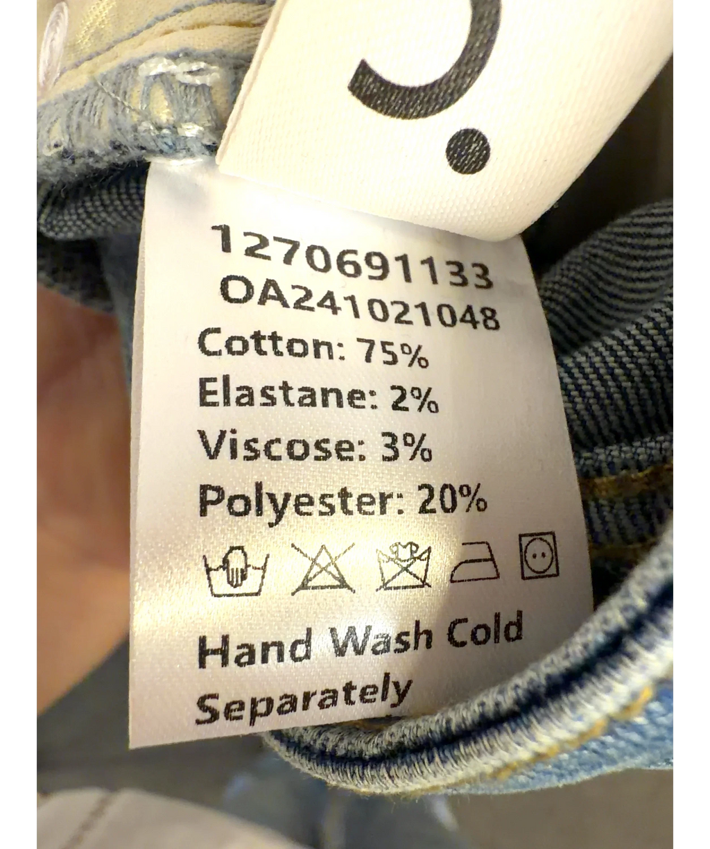 Commense Blue Colour, size UK S — label