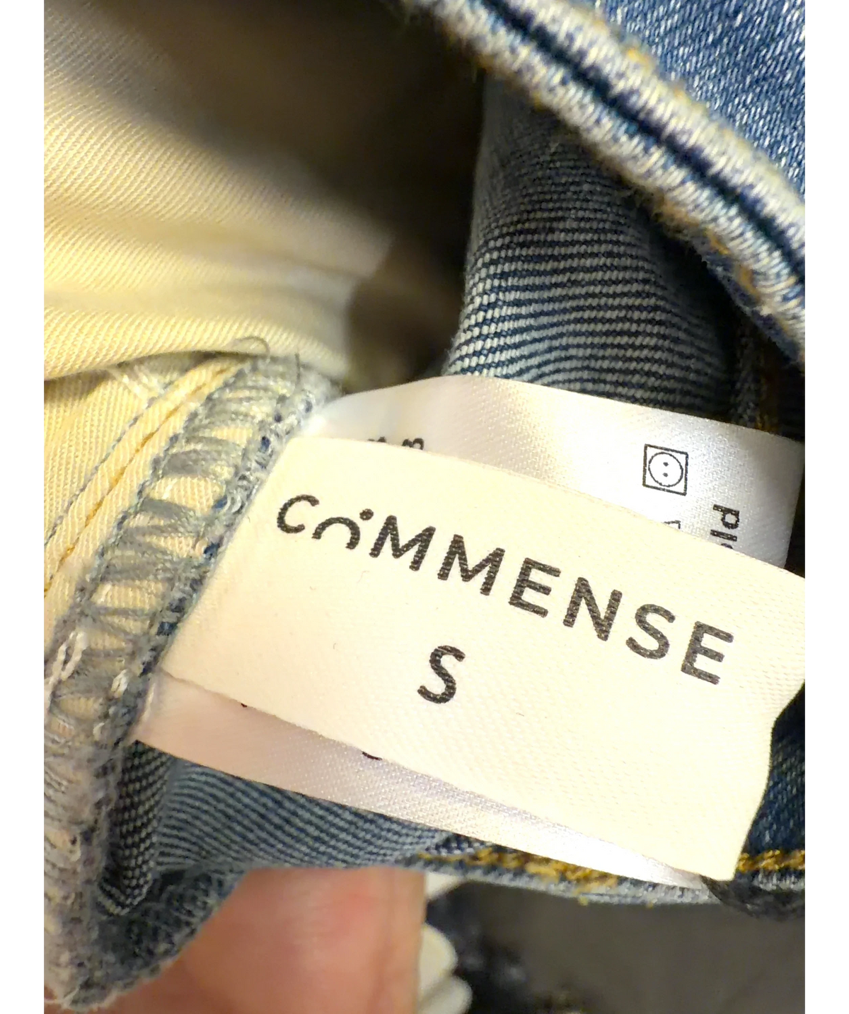 Commense Blue Colour, size UK S — care label