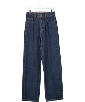 Commense Blue High Waist straight leg Jeans UK S