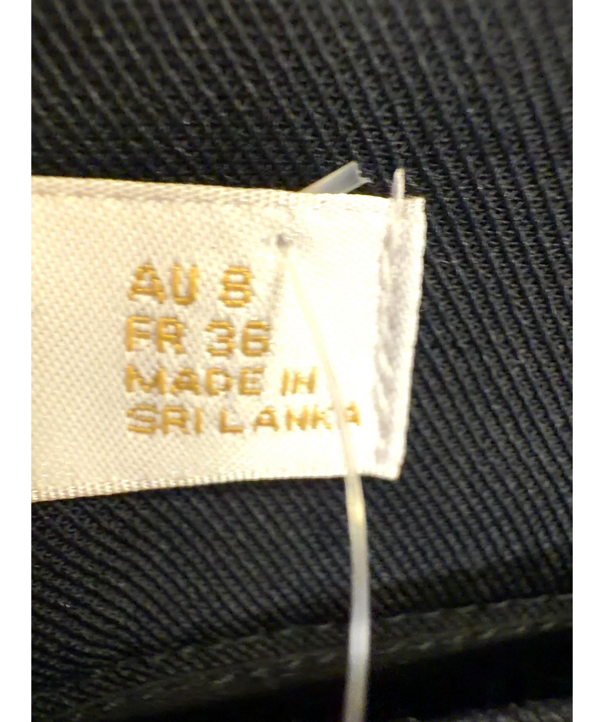Kookai Black Colour, size UK 8 — care label