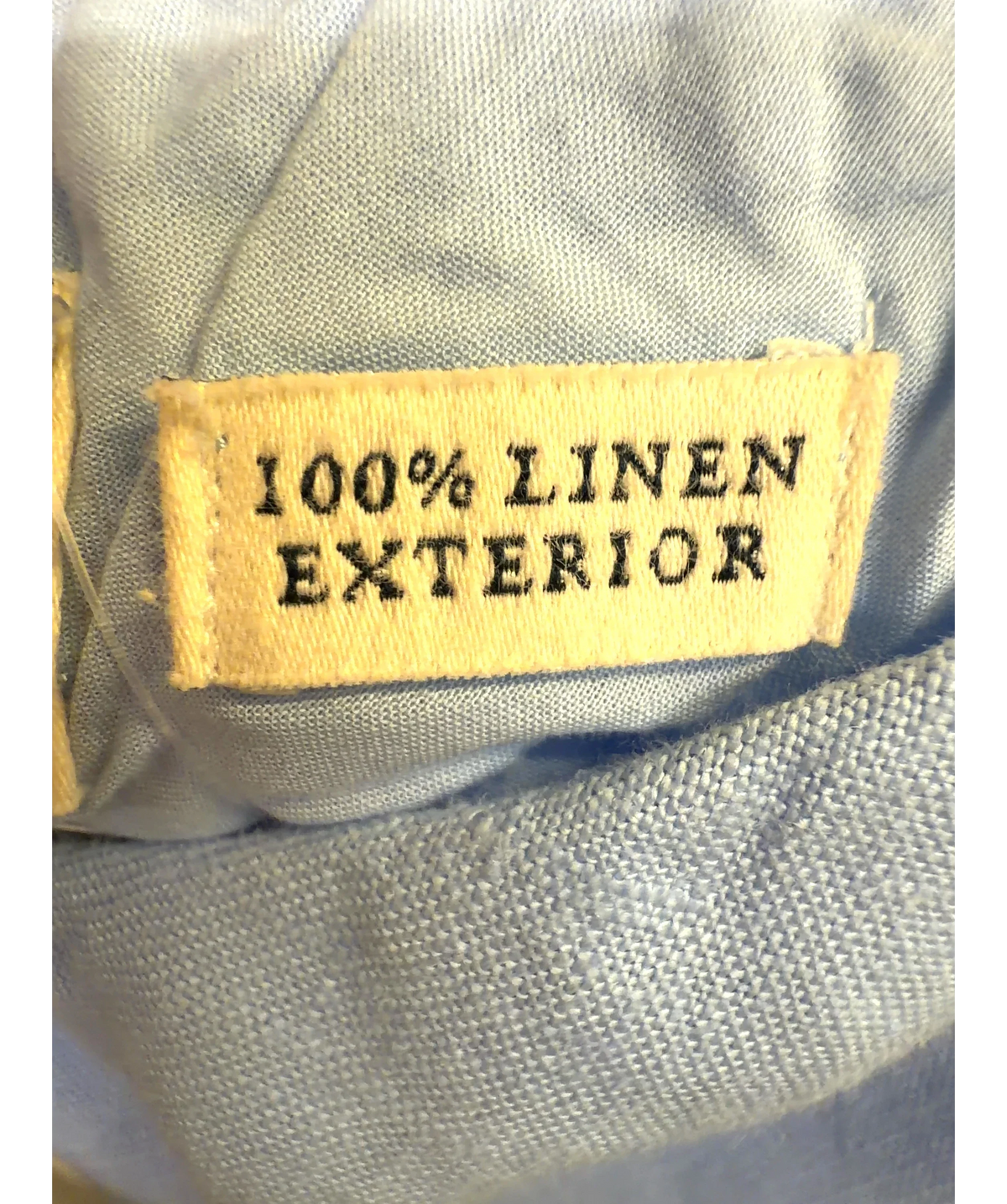 ABERCROMBIE & FITCH light blue 100% Linen High Rise Maxi Skirt, size UK XS — label