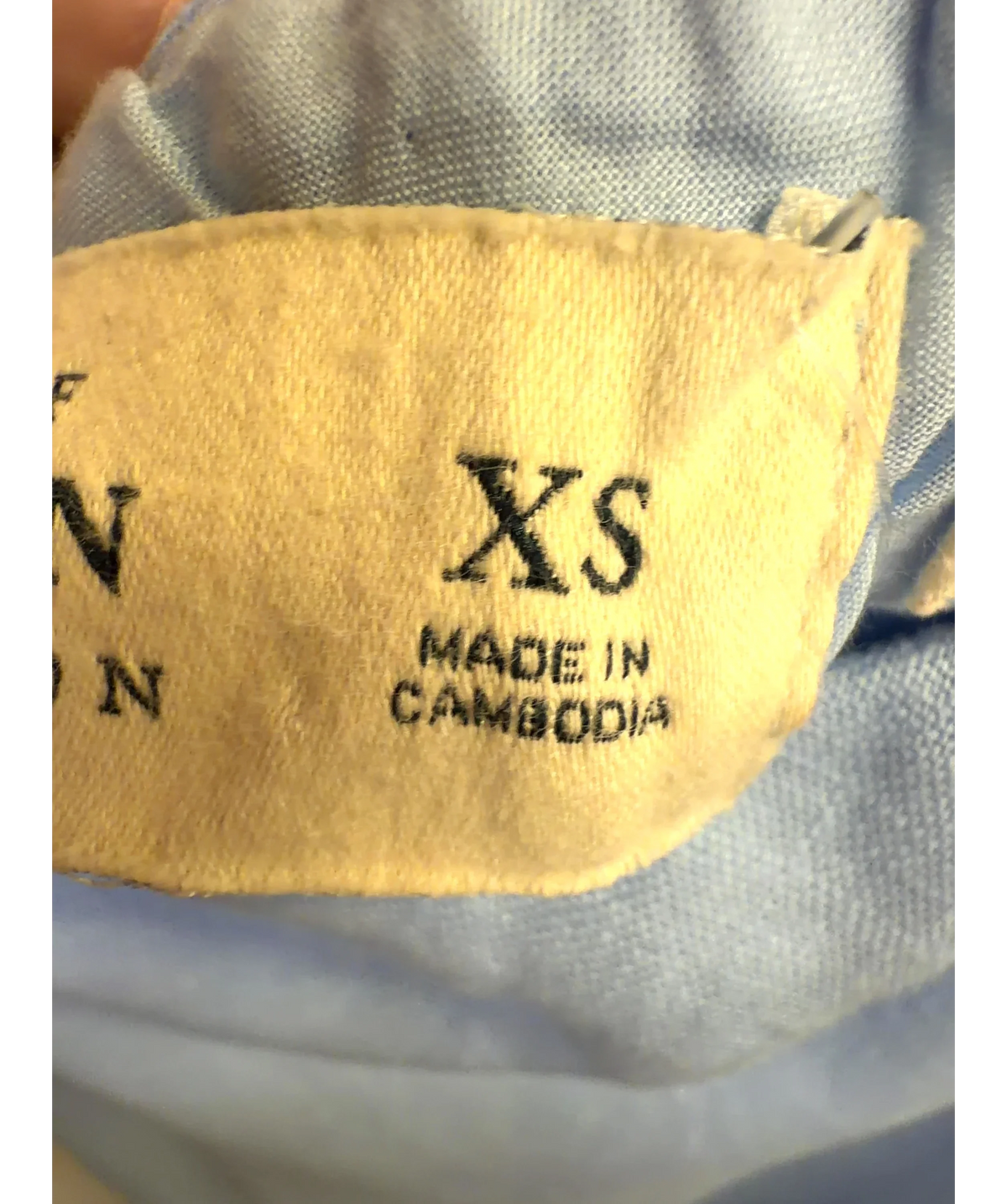 ABERCROMBIE & FITCH light blue 100% Linen High Rise Maxi Skirt, size UK XS — care label