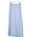 ABERCROMBIE & FITCH light blue 100% Linen High Rise Maxi Skirt, size UK XS — front