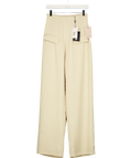 ODD MUSE Beige The Ultimate Muse Wide Leg Trousers, size UK S — front