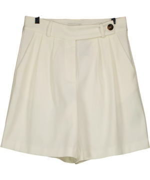 Pretty Lavish Cream Pleated Shorts UK 8