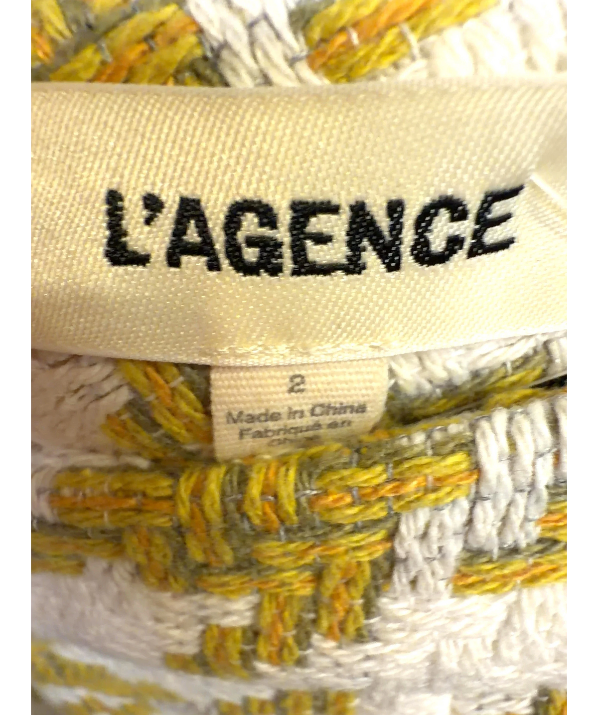 L'agence Yellow Colour, size UK 6 — detail