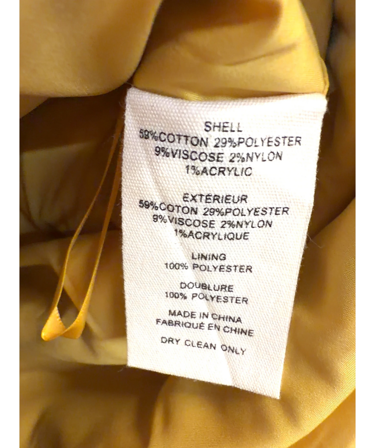L'agence Yellow Colour, size UK 6 — label