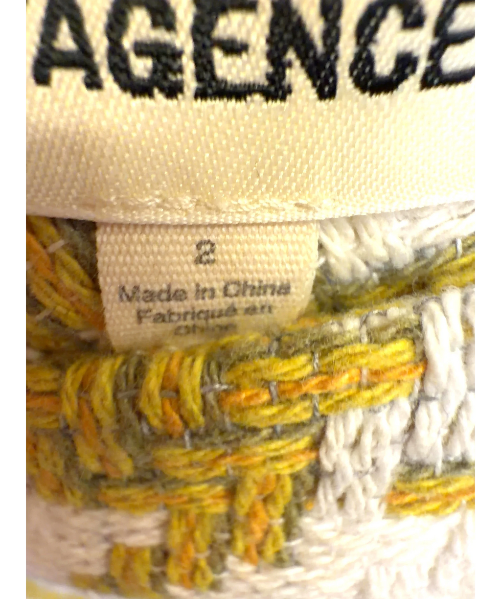 L'agence Yellow Colour, size UK 6 — care label