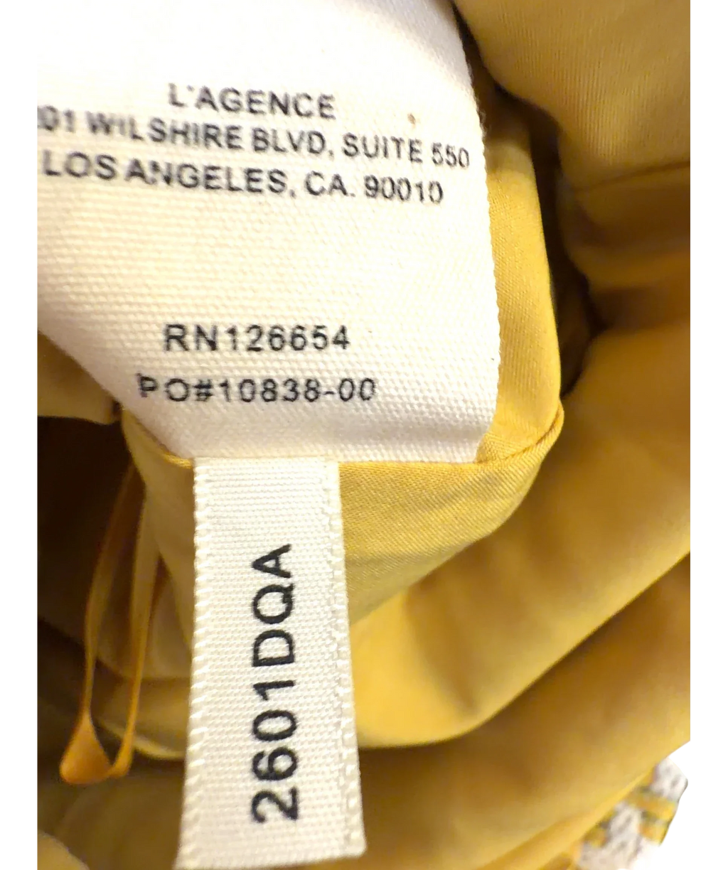 L'agence Yellow Colour, size UK 6 — fabric detail