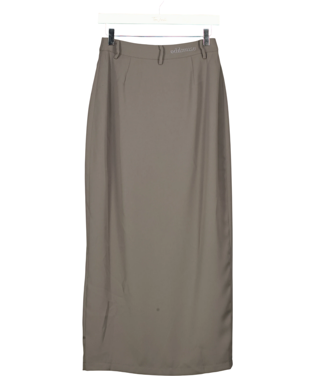 ODD MUSE Grey The Ultimate Muse Midi Skirt, size UK S — back