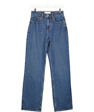 Abercrombie & Fitch Curve Love High Rise 90s Relaxed Blue W25