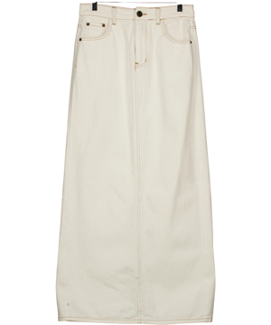 DISSH White Denim Maxi Skirt UK 8