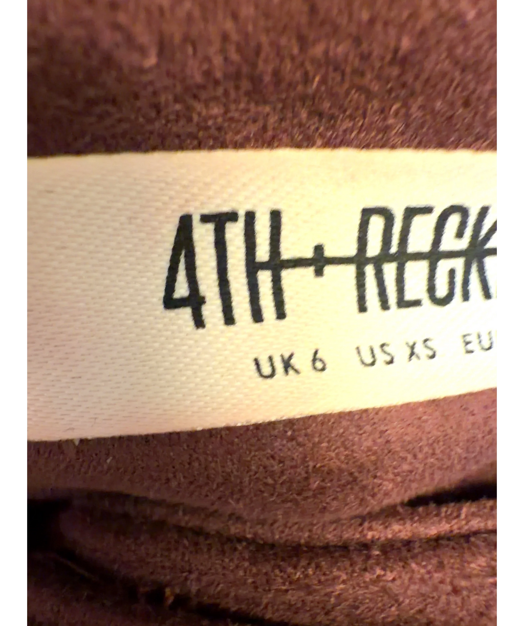 4th & Reckless rust Colour, size UK 6 — care label