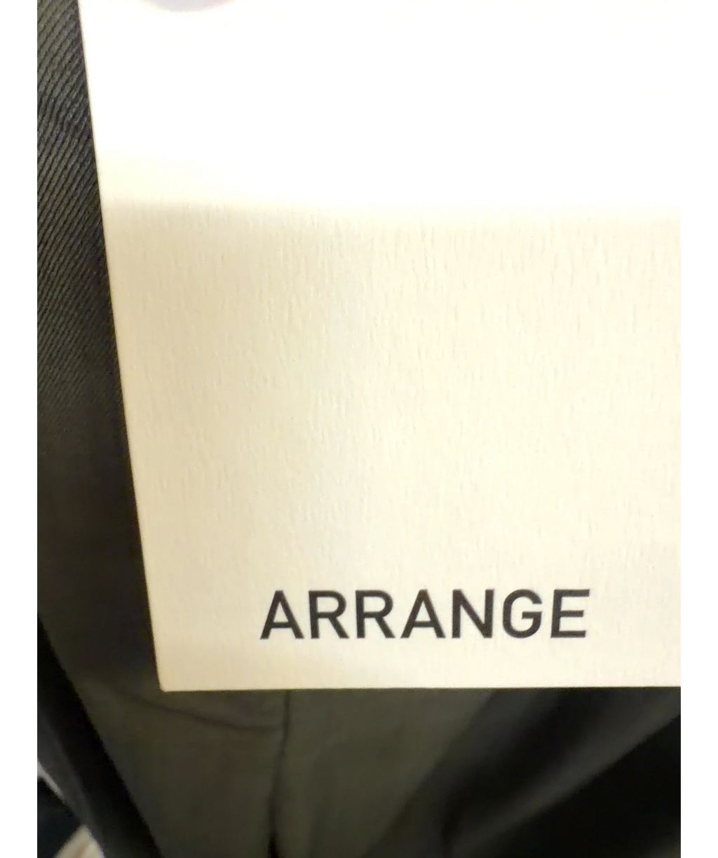ARRANGE Grey pleated wide-leg trousers, size UK 6 — detail